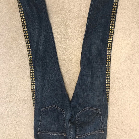 Current Elliott gold studded jeans - Picture 11 of 15
